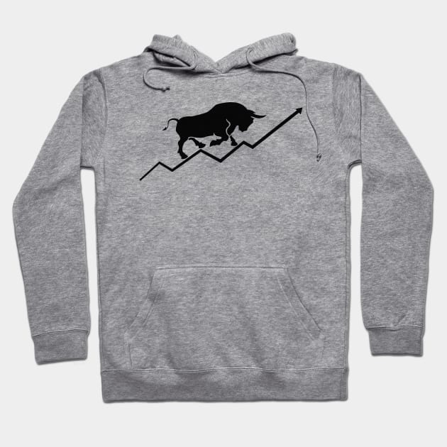 Trader - Bullish Market Hoodie by KC Happy Shop